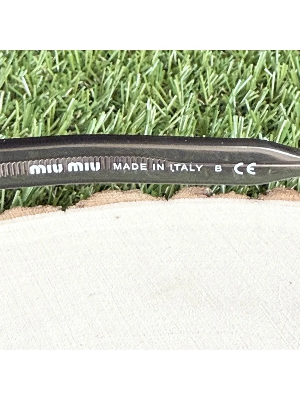 Miu Miu Eyeglasses Frames Cat-Eye VMU 04Q Glasses Black Gray 52-20-140 Italy